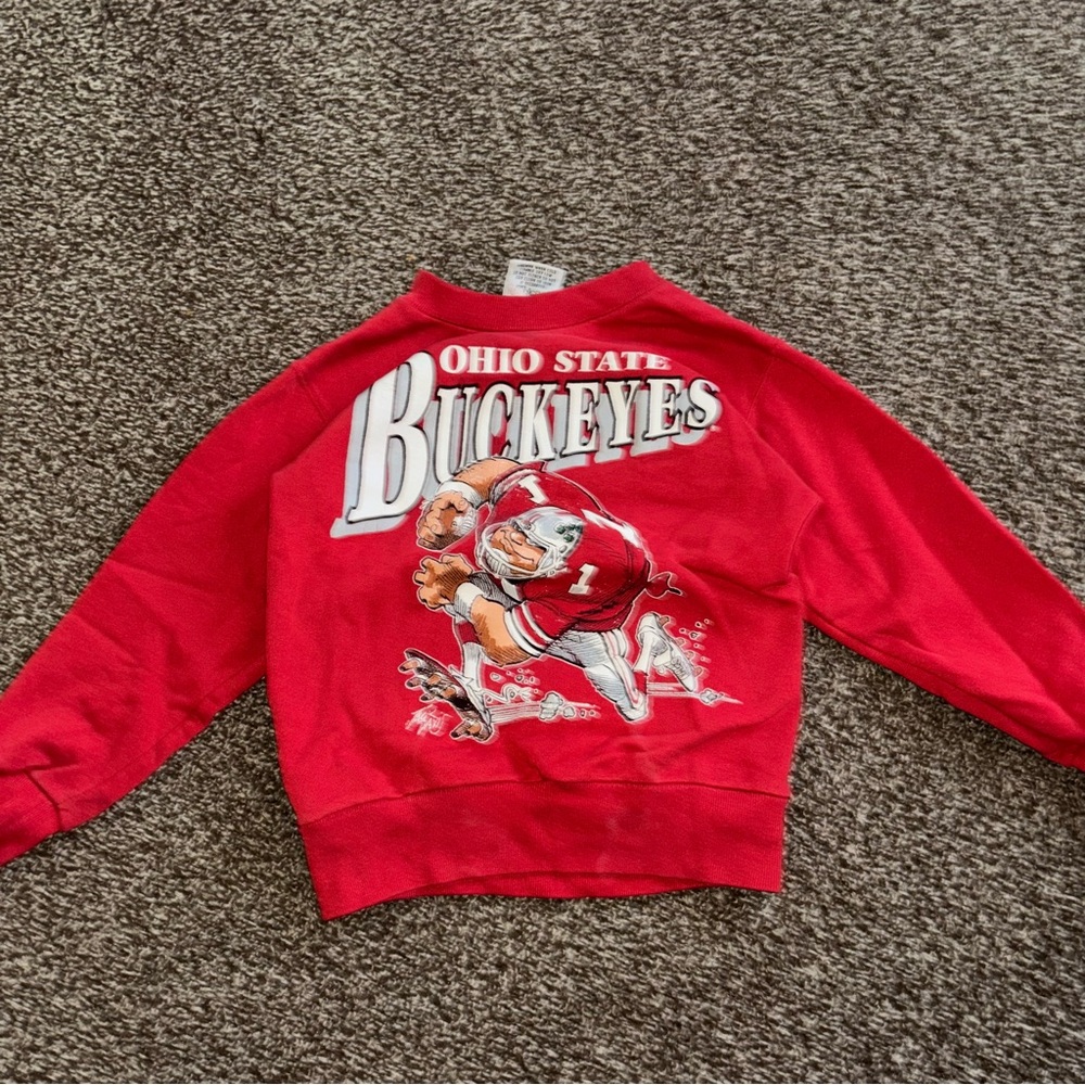 Kids Ohio State Buckeyes Red Sweatshirt
